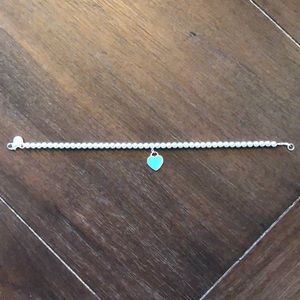 Tiffany & Co. Bead Bracelet with Heart Charm